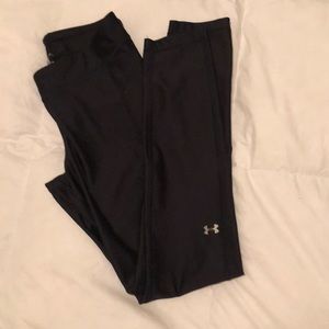 Long black under armour work out pants